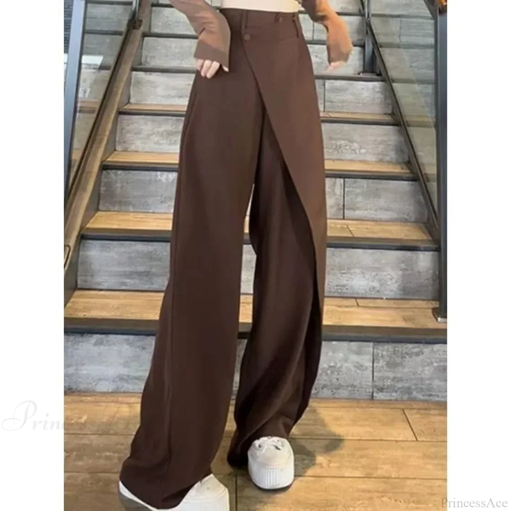 Elegant Vintage Black Suit Pants Women image 4