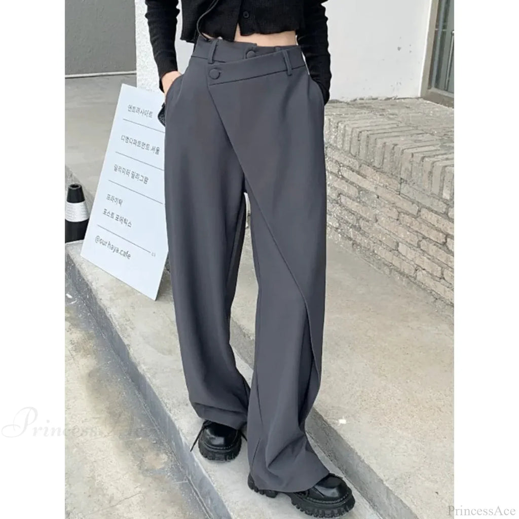 Elegant Vintage Black Suit Pants Women image 1