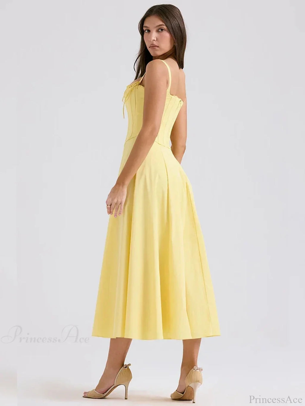 Elegant Waist Wrap A-line Vacation Dress image 5