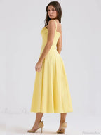 Elegant Waist Wrap A-line Vacation Dress image 5