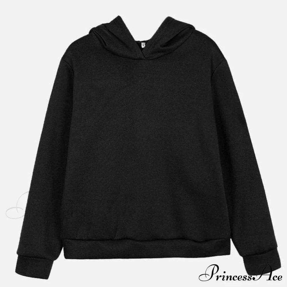 Elegant with Long Sweatshirt Women's Set and Hoodie Lace-Up Warm Pant Solid Detail image 6