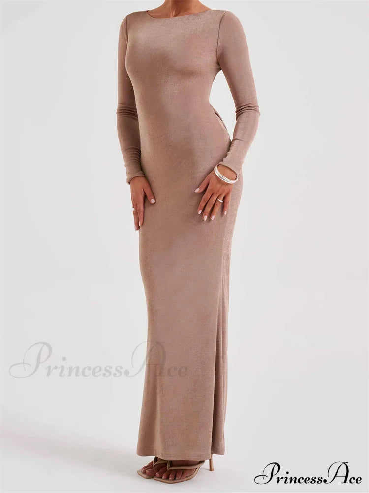 Elegant Women Party Backless Criss-cross Tie-up Bodycon Formal Club Sleeve Solid Female Vestido image 1