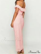 Elegant Women Summer Evening Backless Off Shoulder Slash Neck Ruffles Party Formal Female Vestidos image 4