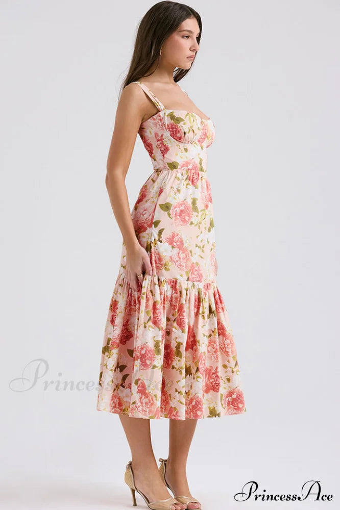Elia Floral Stylish Midi Sundress image 3
