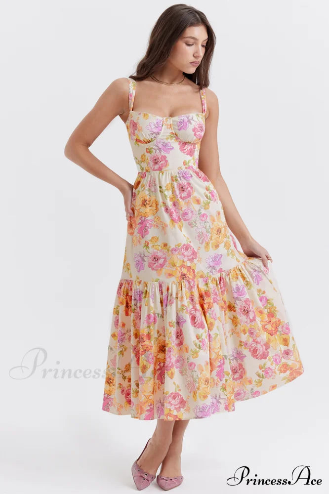 Elia Floral Stylish Midi Sundress image 7