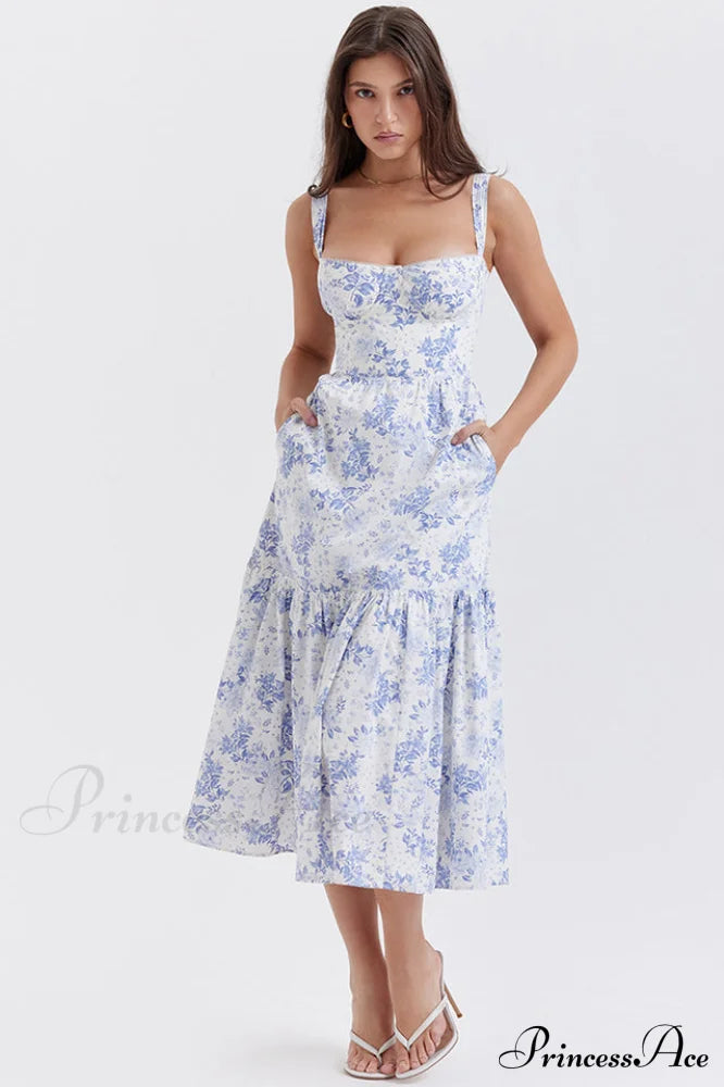 Elia Floral Stylish Midi Sundress image 14