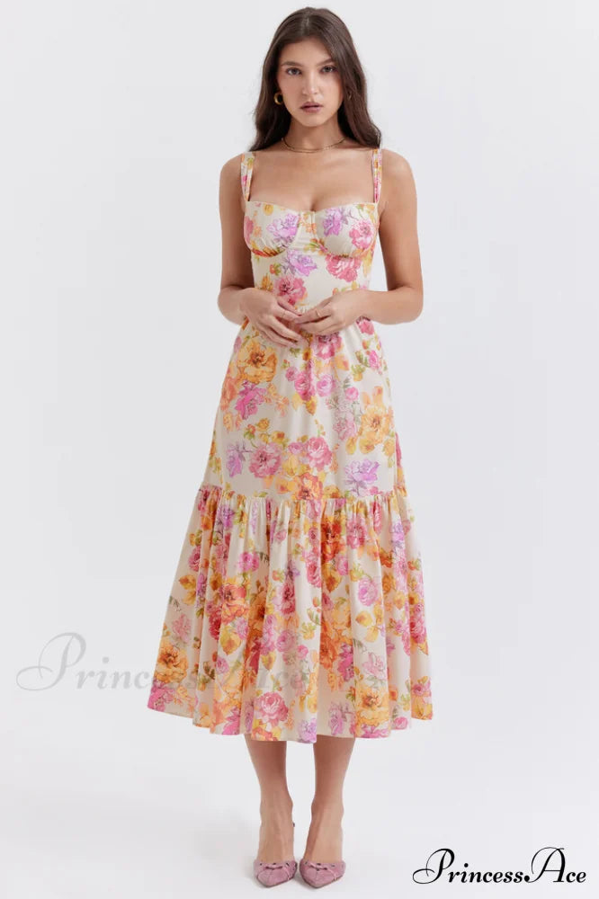 Elia Floral Stylish Midi Sundress image 6