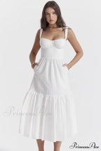 Elia White Broderie Charming Anglaise Midi Dress image 3