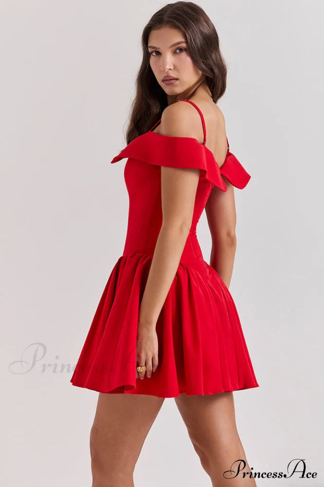 Elida Black Stylish Mini Dress image 16