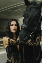 Elsa Halterneck Stylish See-through Maxi Dress image 12