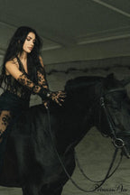 Elsa Halterneck Stylish See-through Maxi Dress image 11