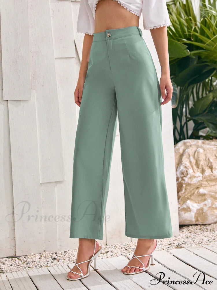 High Waist Wide Leg Trousers image 1
