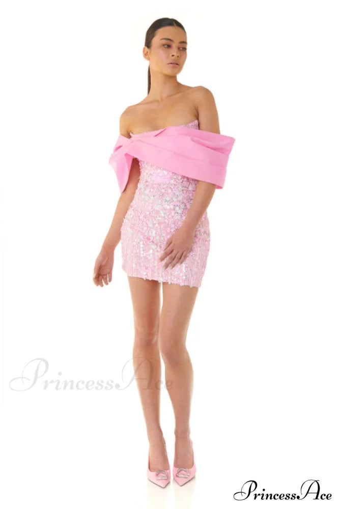 Embellished Sequin Stylish Mini Dress image 3