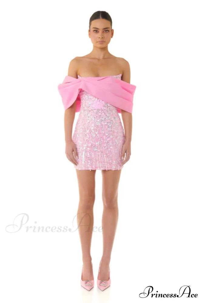 Embellished Sequin Stylish Mini Dress image 2