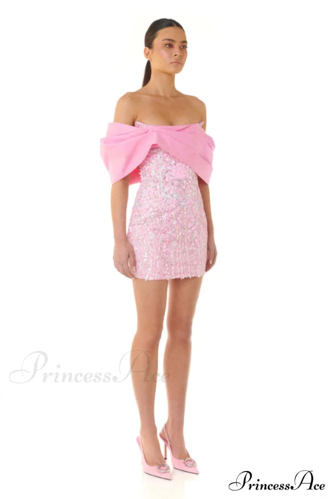 Embellished Sequin Stylish Mini Dress image 5