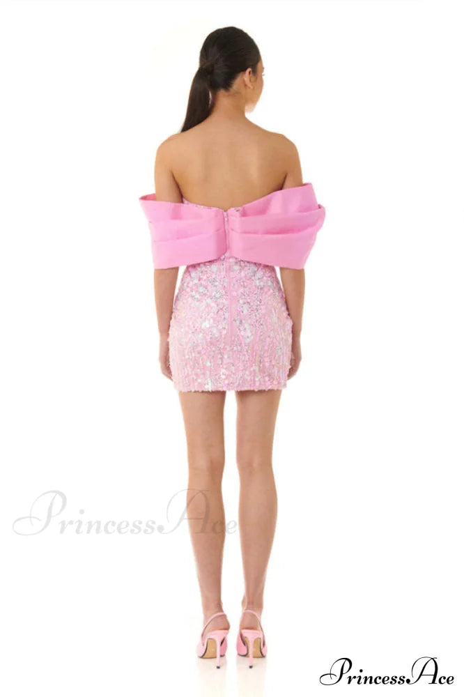 Embellished Sequin Stylish Mini Dress image 6