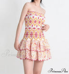 Embroidered Design Tube Charming Ruched Mini Dress image 10