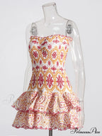 Embroidered Design Tube Charming Ruched Mini Dress image 8
