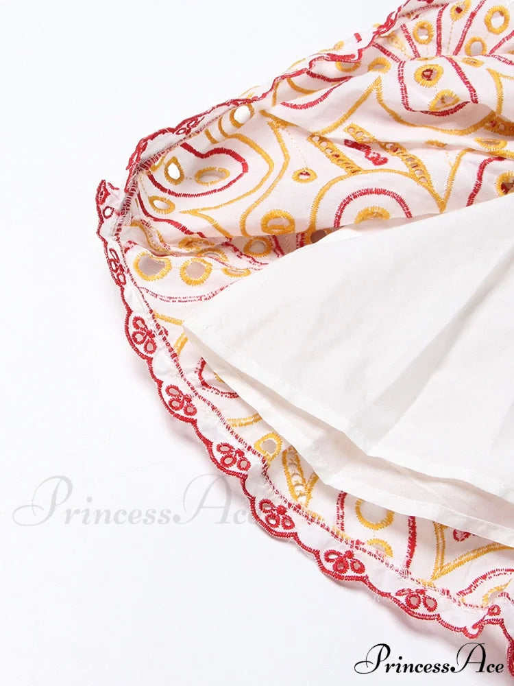 Embroidered Design Tube Charming Ruched Mini Dress image 14