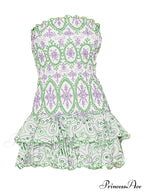 Embroidered Design Tube Charming Ruched Mini Dress image 4