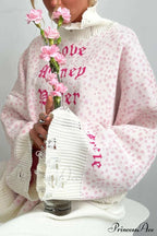 Embroidered Distressed Pullover Sweater image 6