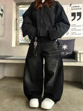 Embroidery Gothic Dark Baggy Pant image 2