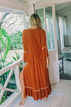 Embroidery Hollow Out Lace Retro White Boho Dress image 6