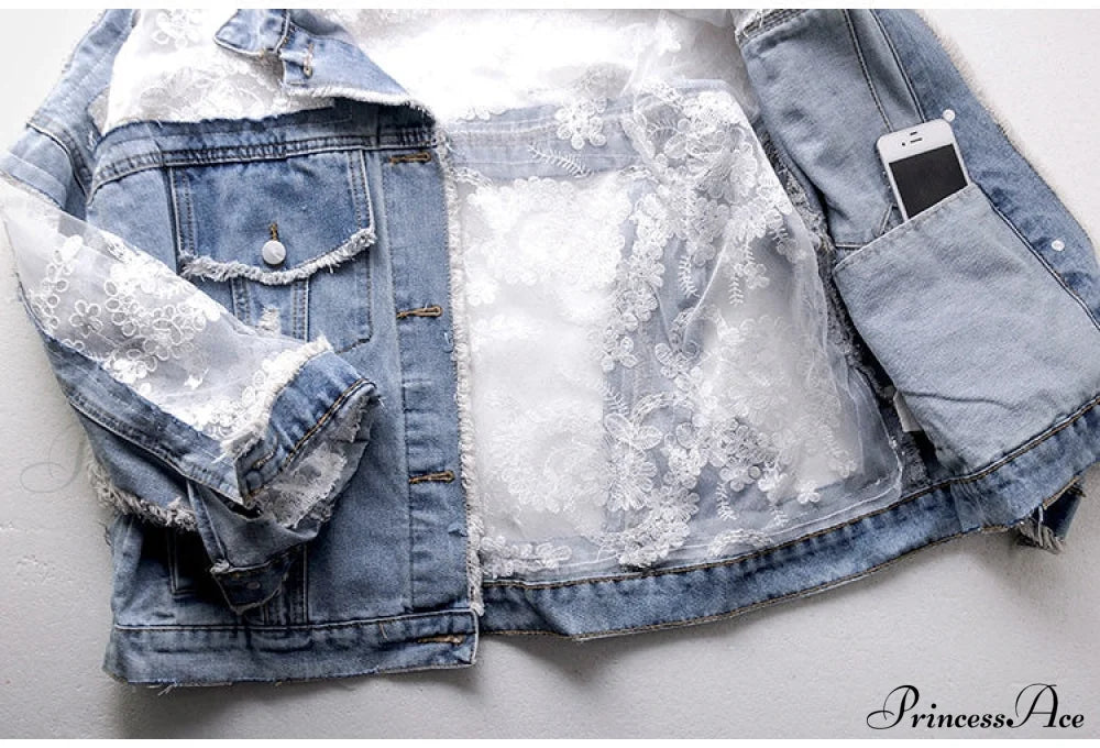 Embroidery Patchwork Stylish Denim Jacket image 17