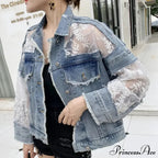 Embroidery Patchwork Stylish Denim Jacket image 4