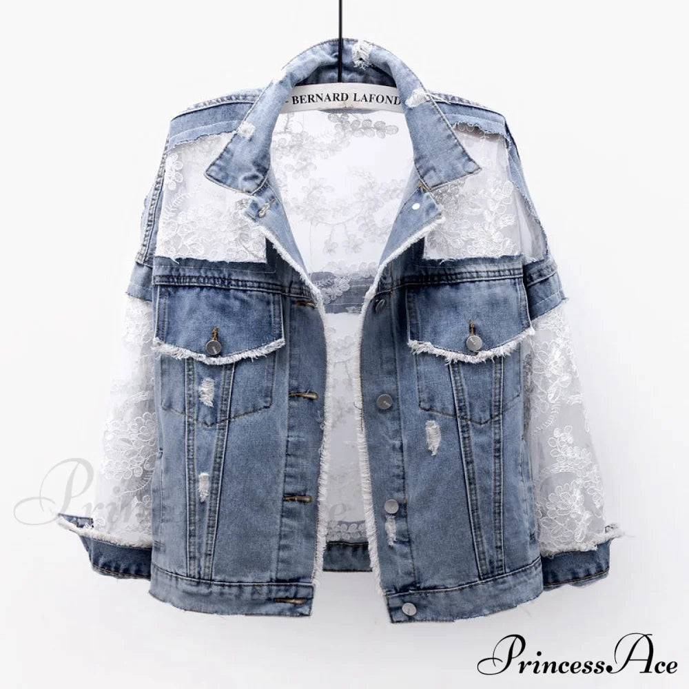 Embroidery Patchwork Stylish Denim Jacket image 18