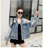 Embroidery Patchwork Stylish Denim Jacket image 9