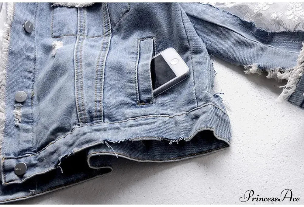 Embroidery Patchwork Stylish Denim Jacket image 19