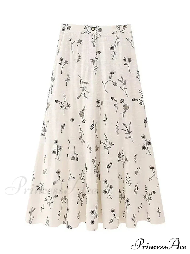 Embroidery Strap Maxi Dress image 5