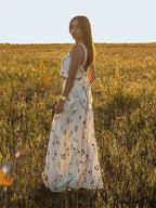 Embroidery Strap Maxi Dress image 2