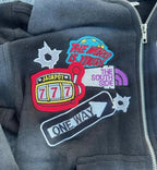 Embroidery Zipper Hoodie image 2