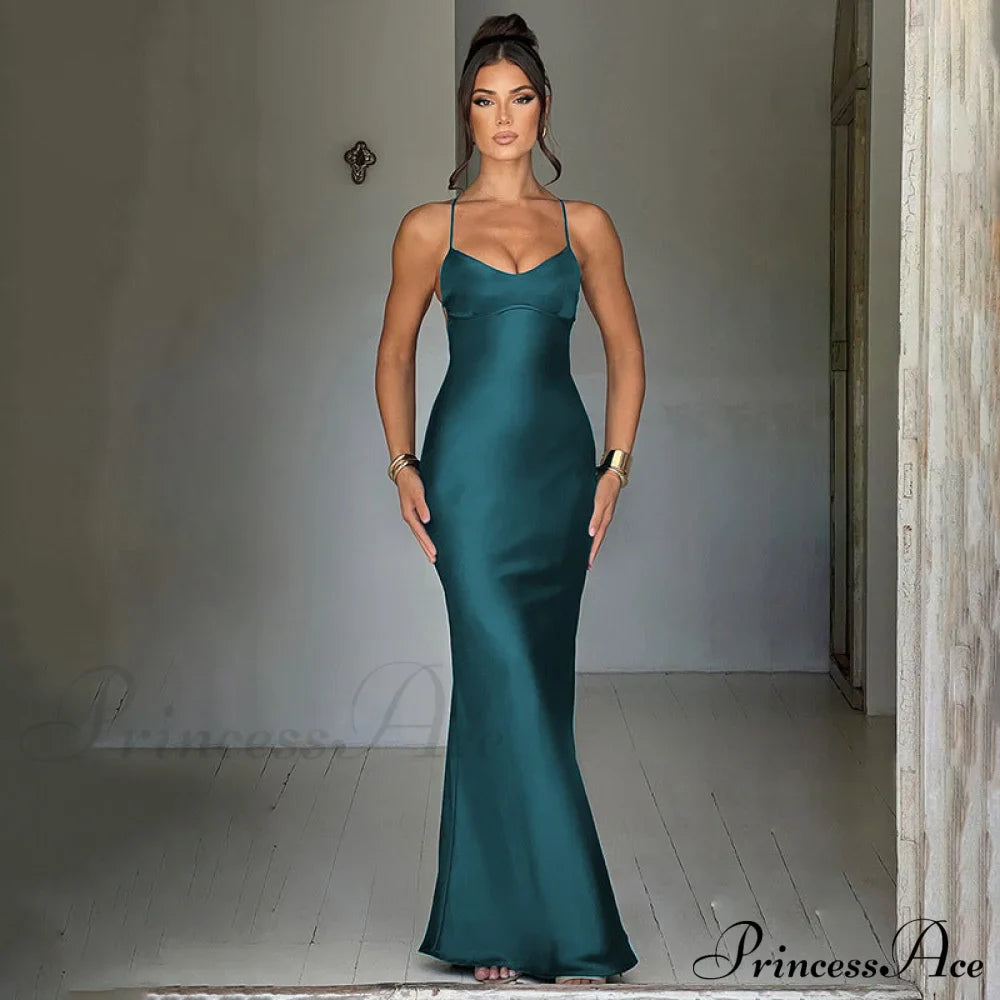 Emilia Satin Draped Gown image 10