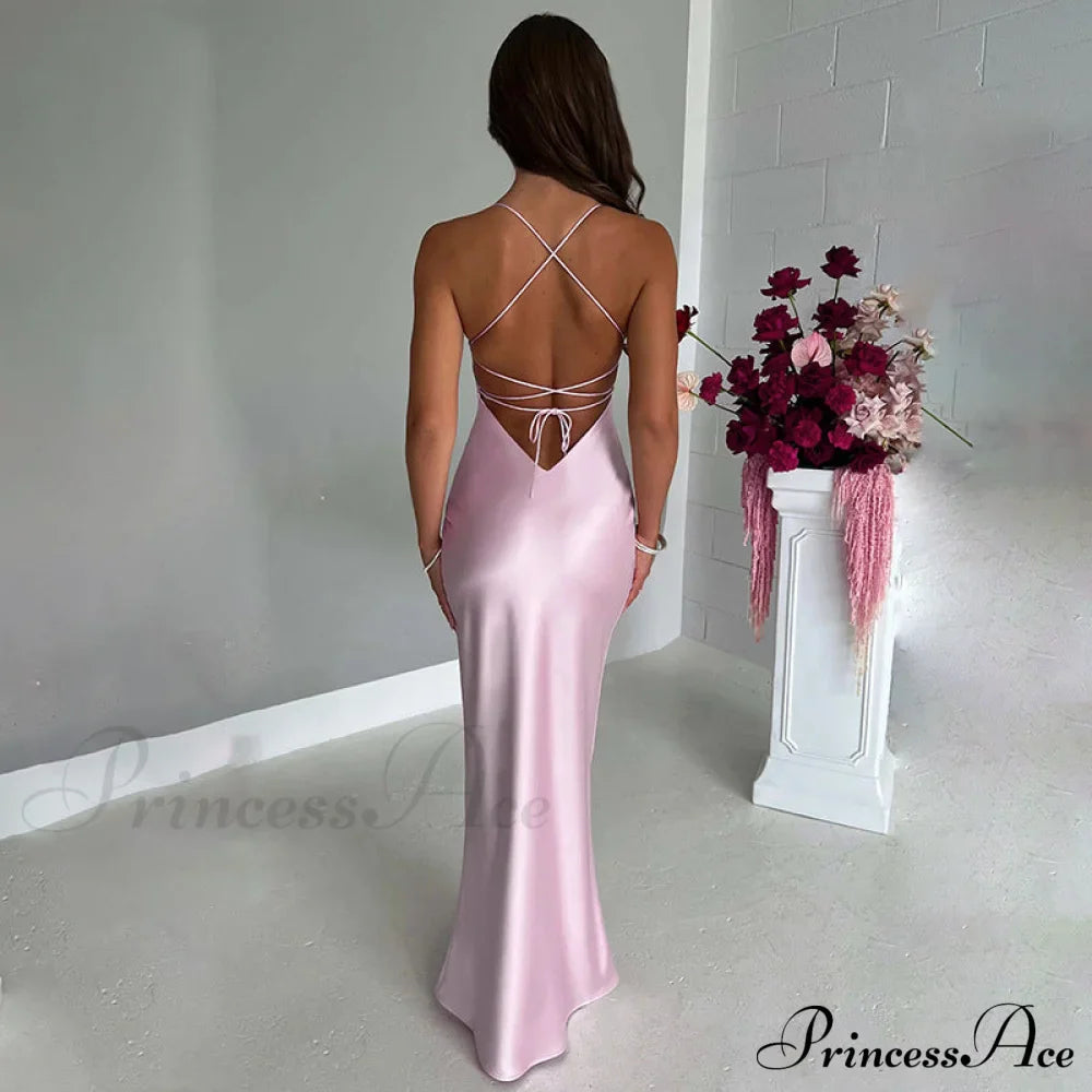 Emilia Satin Draped Gown image 9