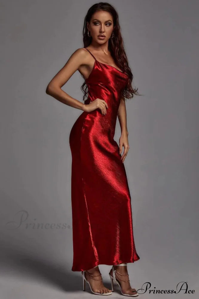 Emily Metallic Gold Maxi Dress image 6