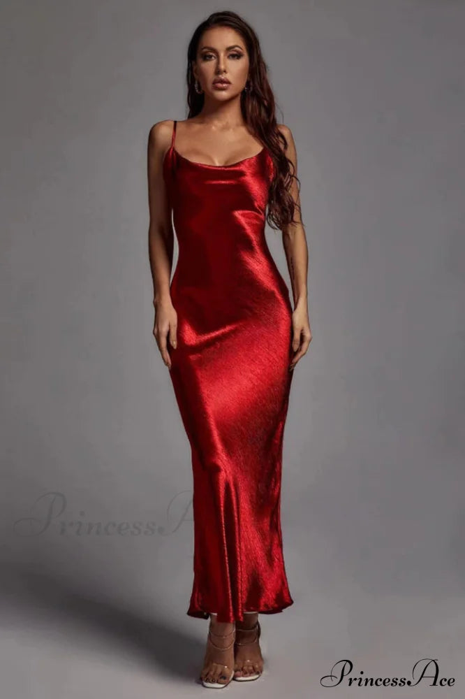 Emily Metallic Gold Maxi Dress image 5