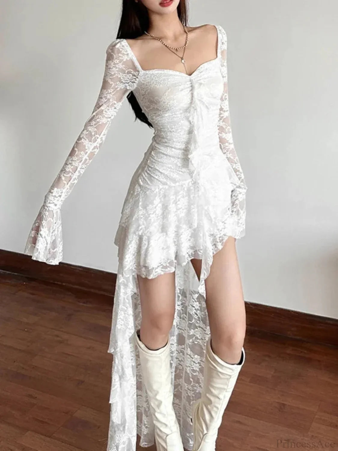 Enchantingcore Transparent Bodice Midi Dress image 4