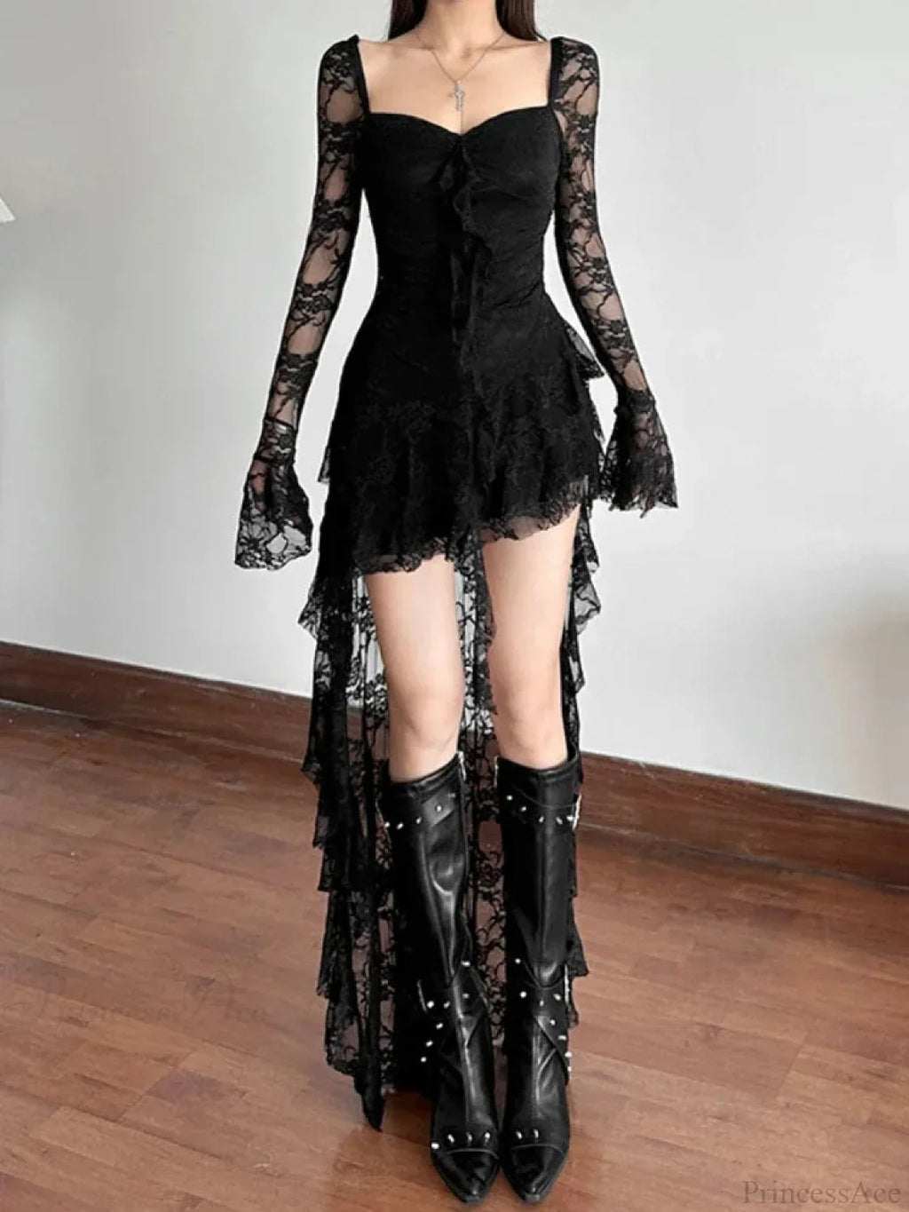 Enchantingcore Transparent Bodice Midi Dress image 6
