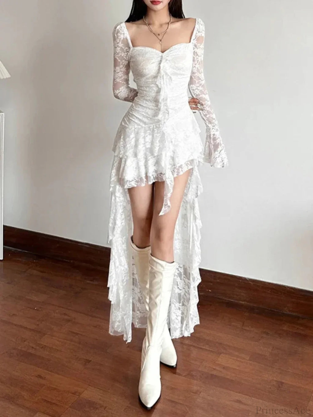 Enchantingcore Transparent Bodice Midi Dress image 3