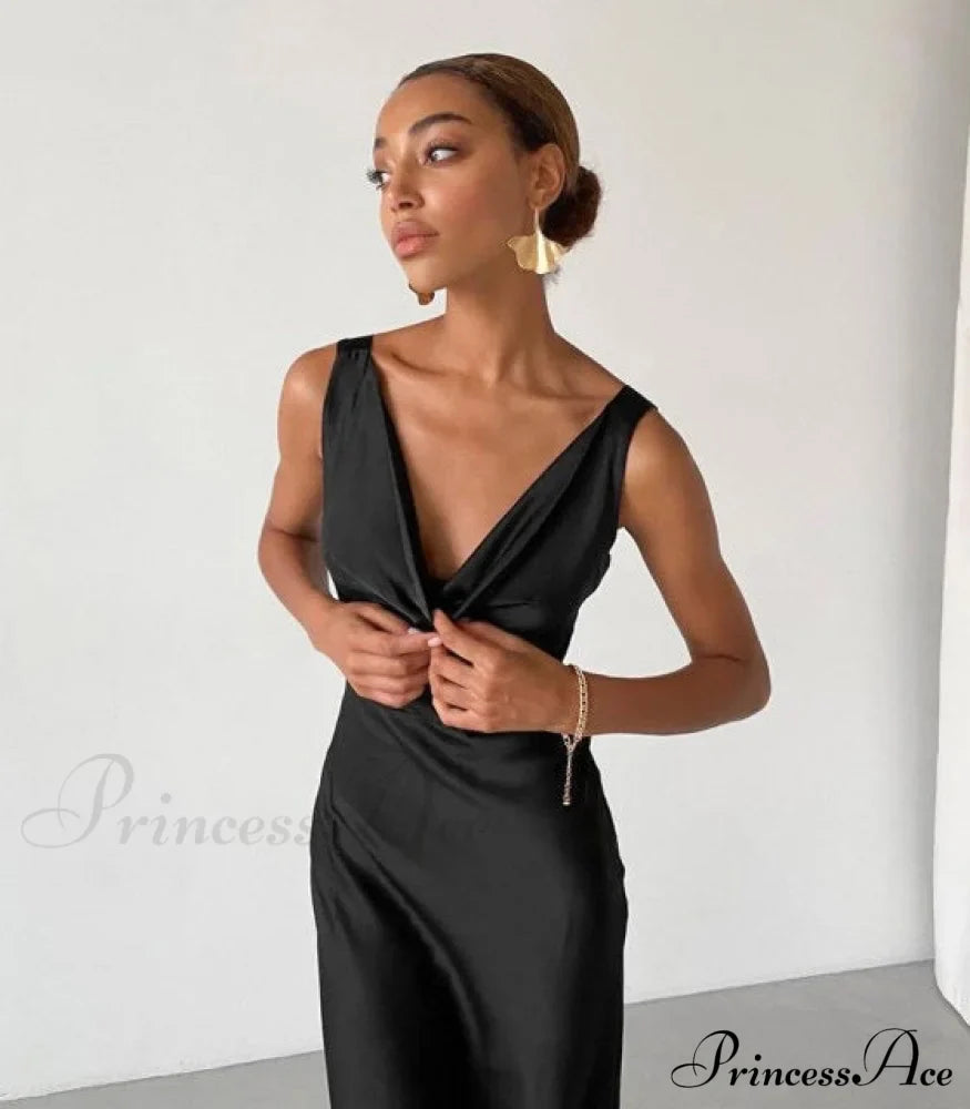 ENELA SATIN Stylish MAXI DRESS image 7