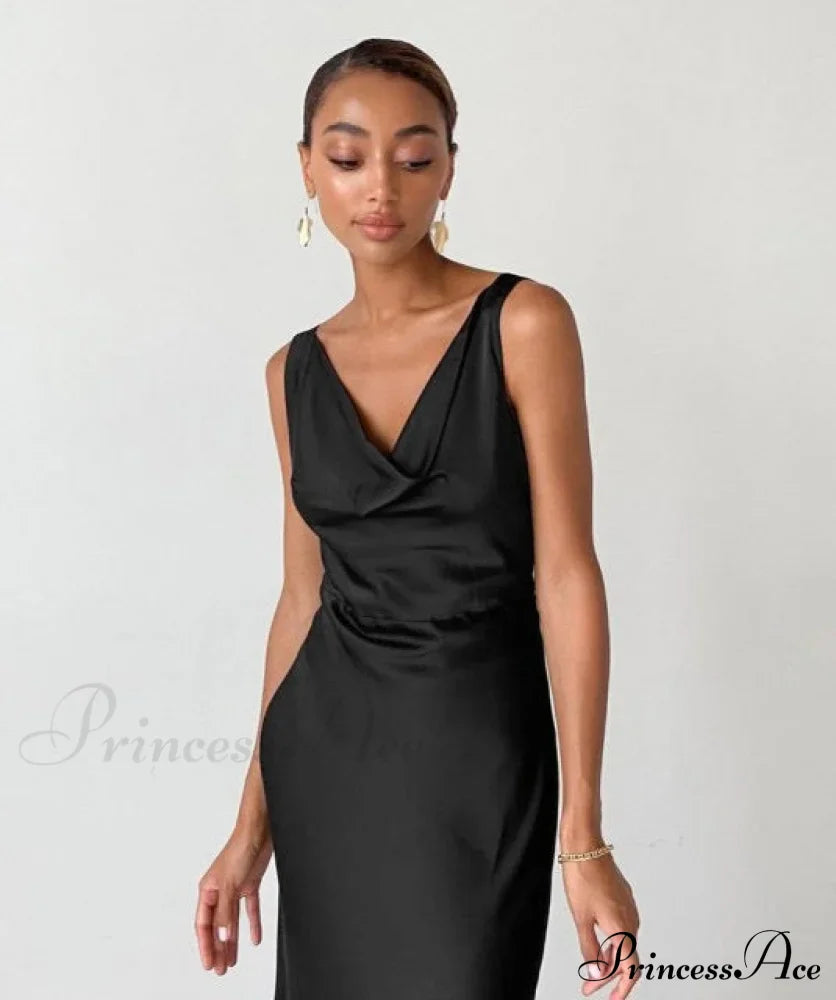 ENELA SATIN Stylish MAXI DRESS image 6