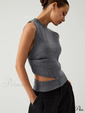 Enlighten Me Graceful Cutout Sweater Vest image 1