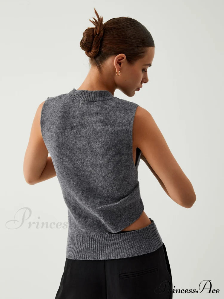 Enlighten Me Graceful Cutout Sweater Vest image 2