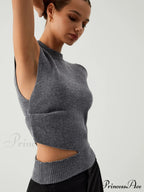 Enlighten Me Graceful Cutout Sweater Vest image 4