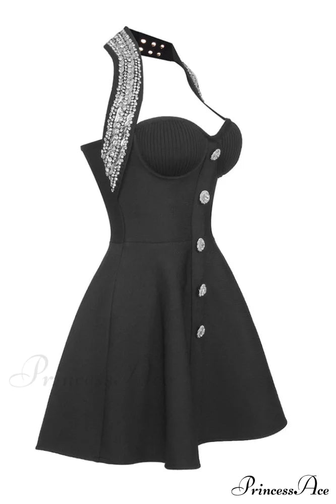 Enya Knit Stylish Backless Mini Dress image 16