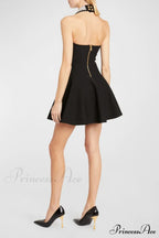 Enya Knit Stylish Backless Mini Dress image 14