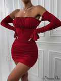 Evening Party Graceful Tight Mini Dress image 5